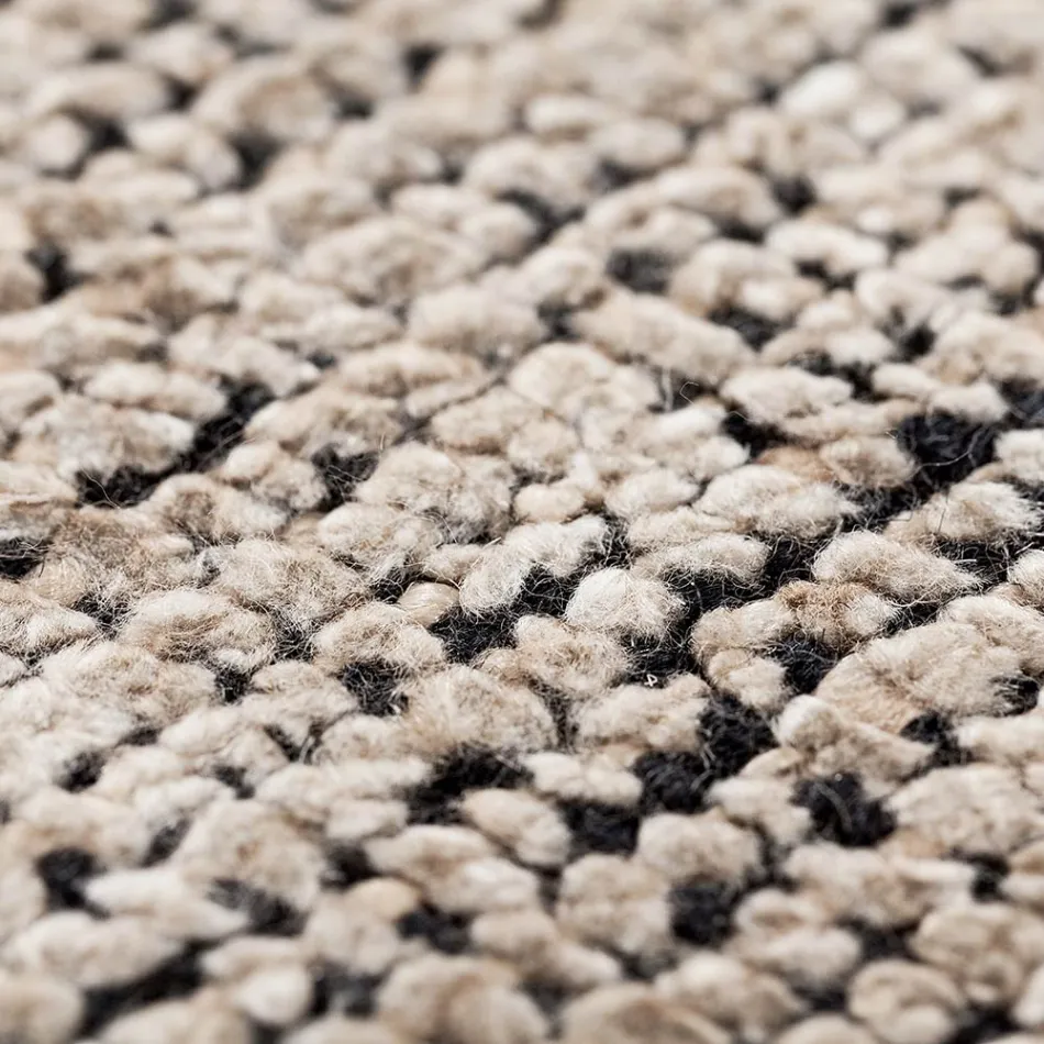 Alfombra hecha a mano tejida en la India Lana de alta calidad y seda de bambú - Anella viadurini