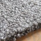 Alfombra de lana con flecos de diseño grande y moderno negro o crema - Jacqueline viadurini