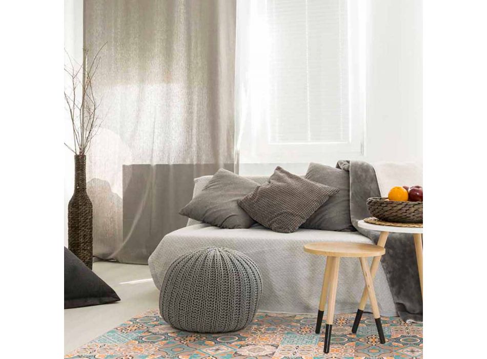 Alfombra moderna rectangular de vinilo de colores para sala de estar - Frisca