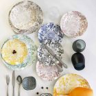Servicio de mesa de porcelana coloreada 18 piezas - Pizzotto viadurini