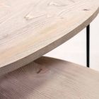 Mesas modernas en abeto macizo y metal - Luciana viadurini