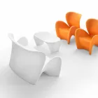 Mesas de centro modernas para interior o exterior, 2 piezas - Lily by Myyour viadurini