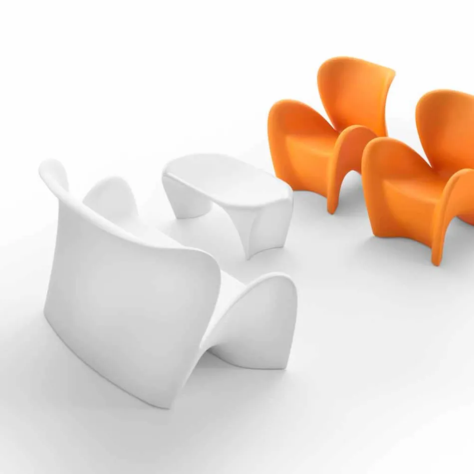 Mesas de centro modernas para interior o exterior, 2 piezas - Lily by Myyour viadurini