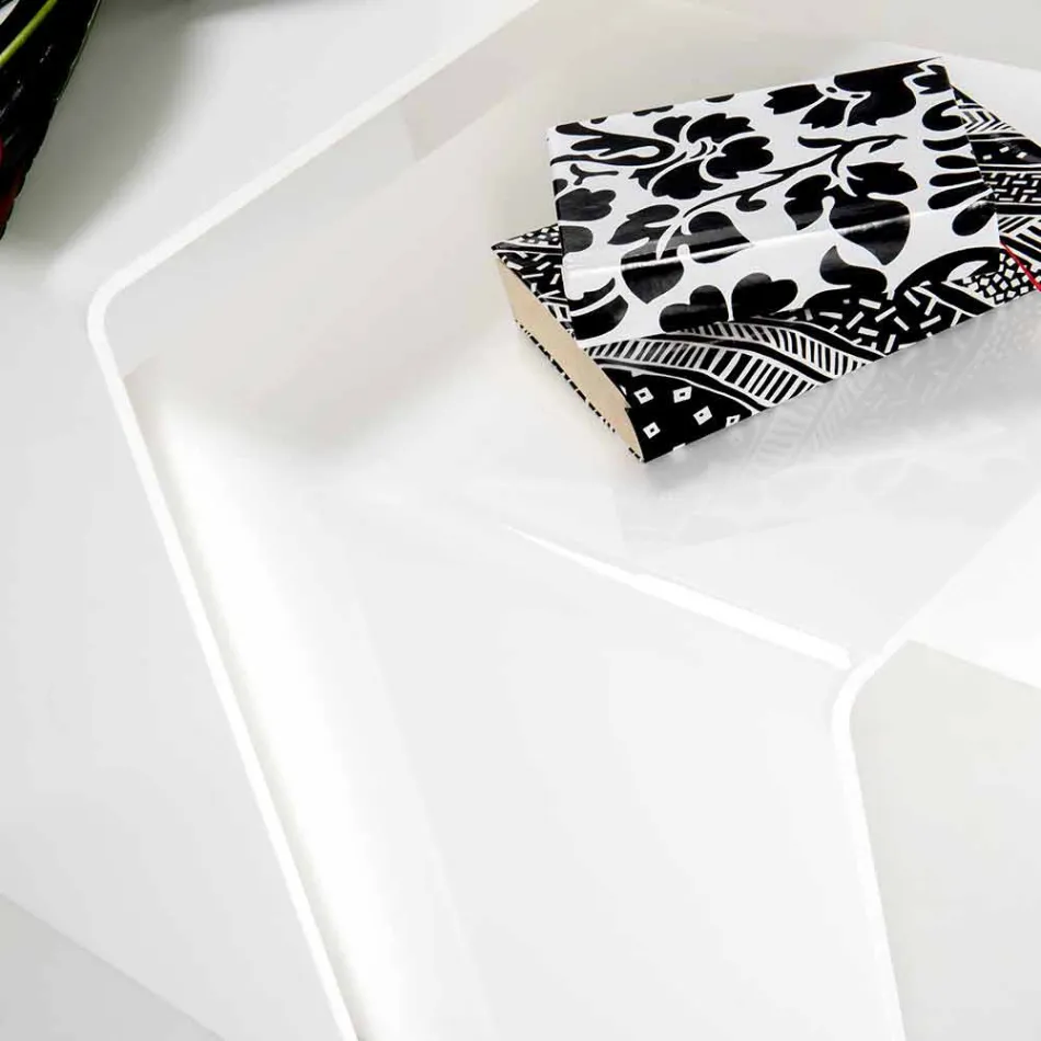 Mesas de diseño en plexiglás coloreado producido en Italia, Spinoso. viadurini