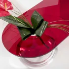 Moderna mesa de puente de plexiglás hecha en Italia, Bolly viadurini