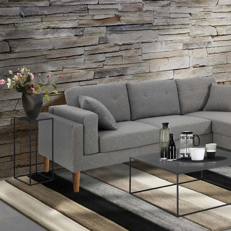 Mesa de centro alta en acero - Osmio viadurini