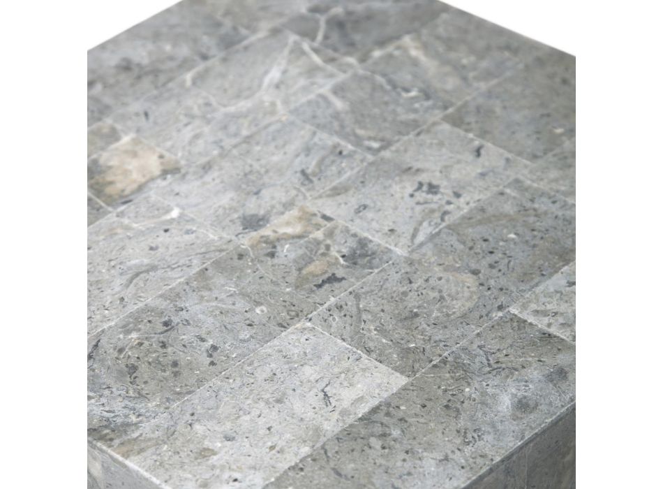 Mesa de centro alta con acabado en gris piedra fósil - Florida viadurini