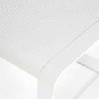 Mesa baja para exterior en aluminio pintado blanco o antracita - Aniello viadurini