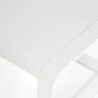 Mesa baja para exterior en aluminio pintado blanco o antracita - Aniello viadurini