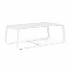 Mesa baja para exterior en aluminio pintado blanco o antracita - Aniello viadurini
