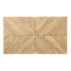 Mesa de centro baja rectangular para exterior en madera de teca, Homemotion - Stuart viadurini