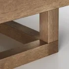 Mesita baja de jardín con tablero de losa de gres Made in Italy - Bresson viadurini