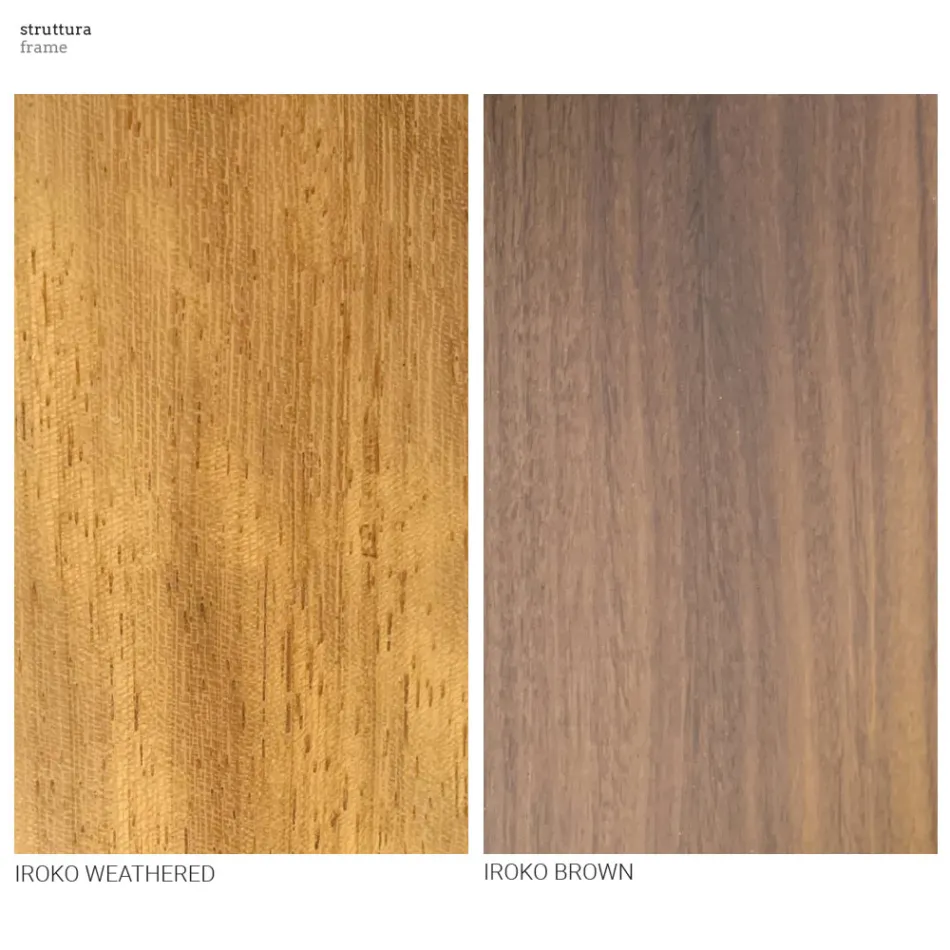 Mesita baja de jardín con tablero de losa de gres Made in Italy - Bresson viadurini