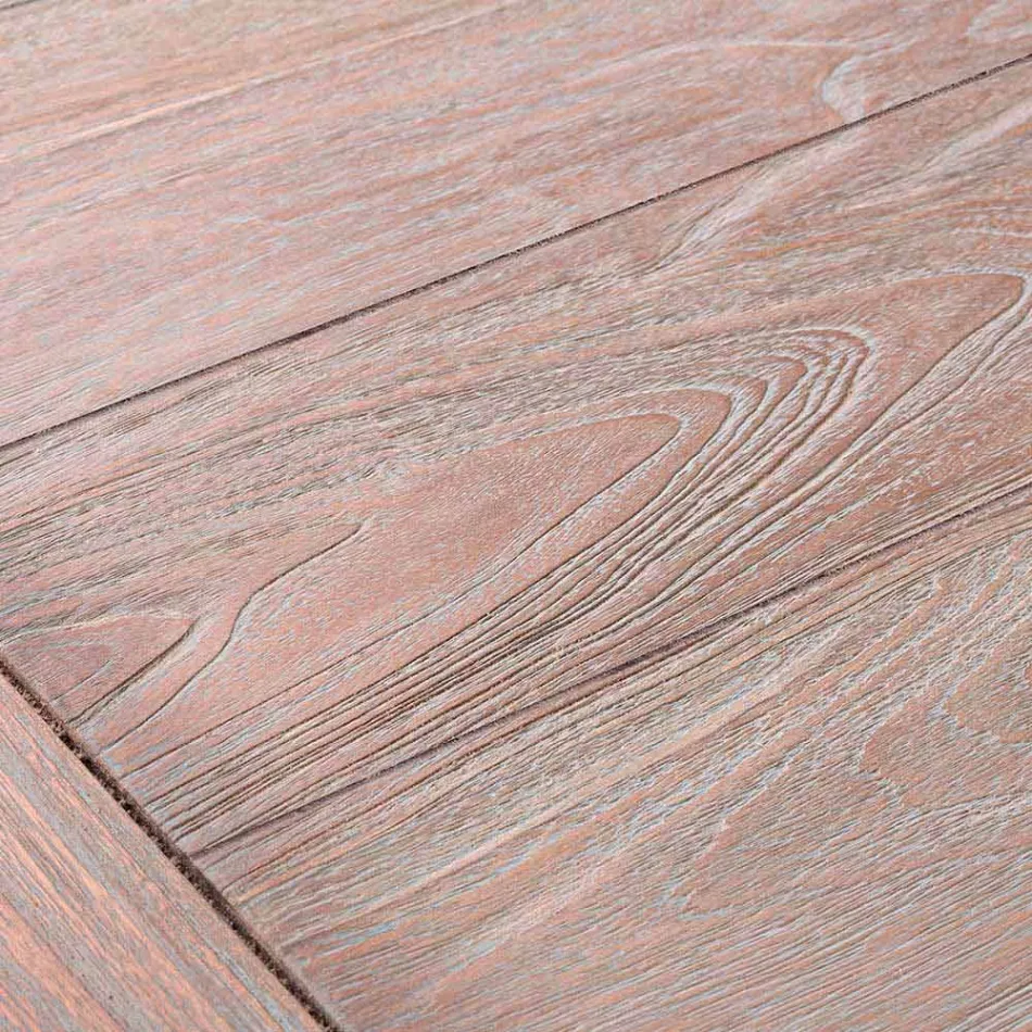 Homemotion - Mesa de centro al aire libre de diseño de teca natural baja de Nusadua viadurini