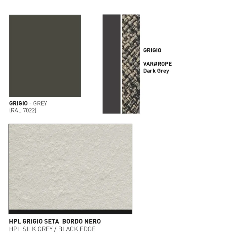 Mesa Baja Sobre Hpl o Cerámica Made in Italy - Emmacross by Varaschin viadurini