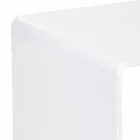 Mesita blanca de diseño moderno de 50x50cm Terry Big, hecha en Italia viadurini