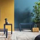 Mesa de centro de metal de diseño cuadrado en 2 tamaños - Josyane viadurini