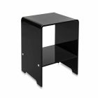 Mesa de centro / mesita negra de diseño moderno Mimi, hecha en Italia viadurini