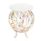 Mesita de noche versátil de plexiglás de colores reciclable - Paolone viadurini