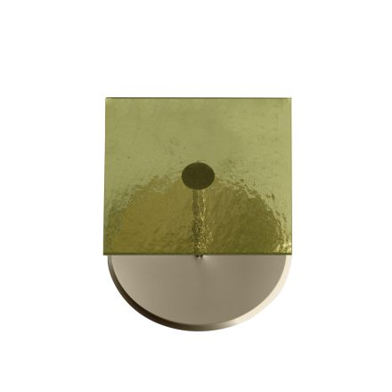 Mesa de centro con tapa cuadrada de vidrio o metal Made in Italy - Anakin viadurini
