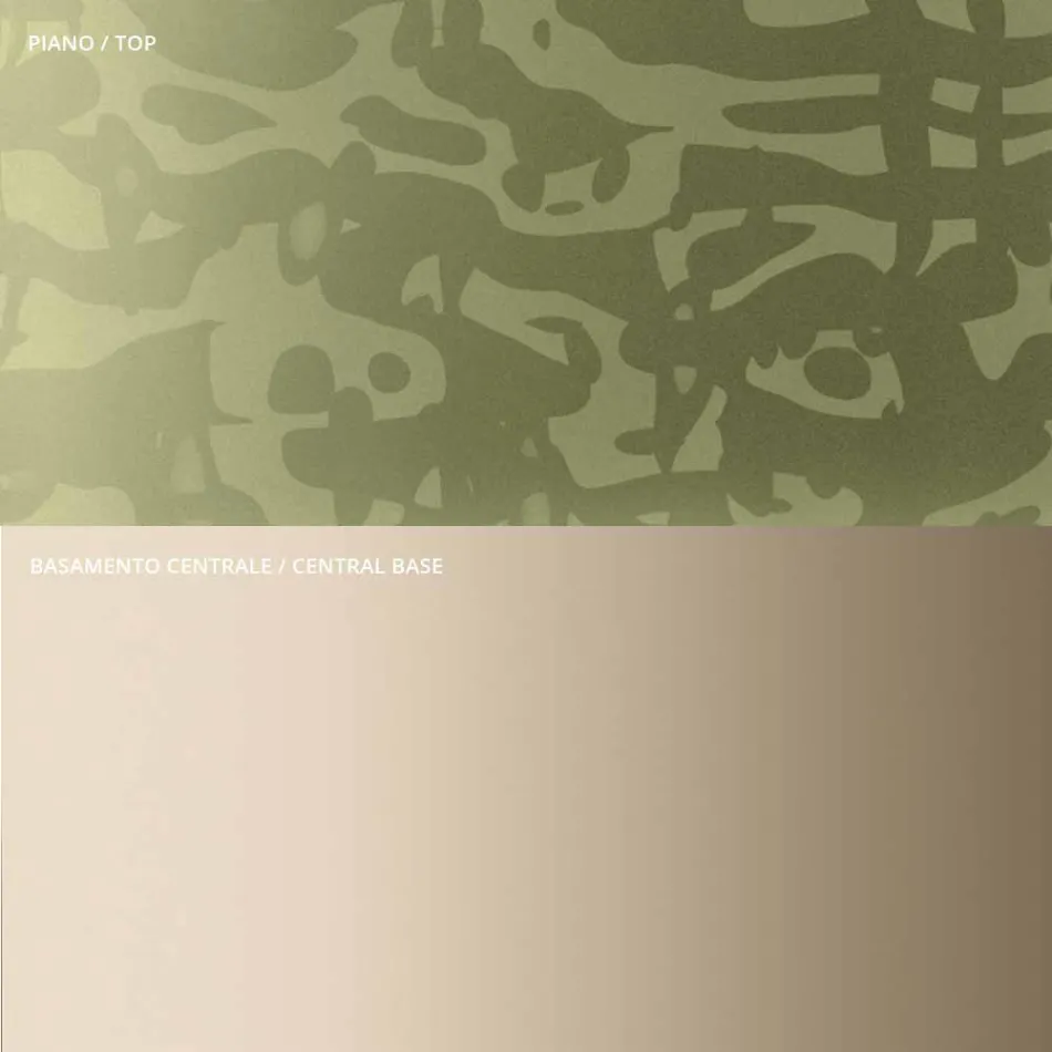 Mesa de centro con tapa cuadrada de vidrio o metal Made in Italy - Anakin viadurini