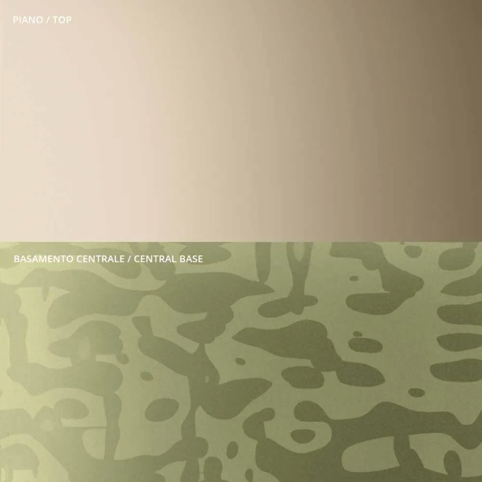 Mesa de centro con tapa cuadrada de vidrio o metal Made in Italy - Anakin viadurini