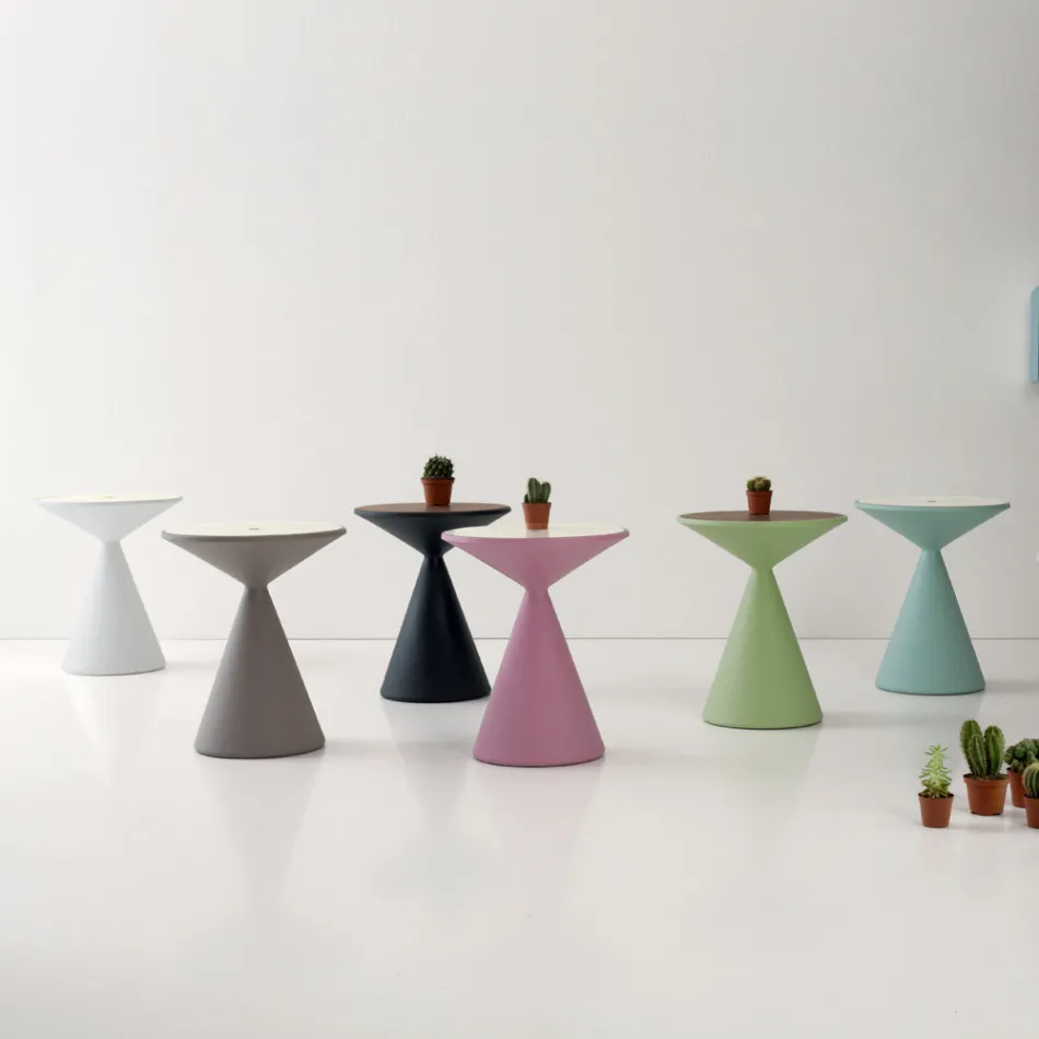 Contenedor de mesa de centro para salón en polietileno Made in Italy - Acuto viadurini