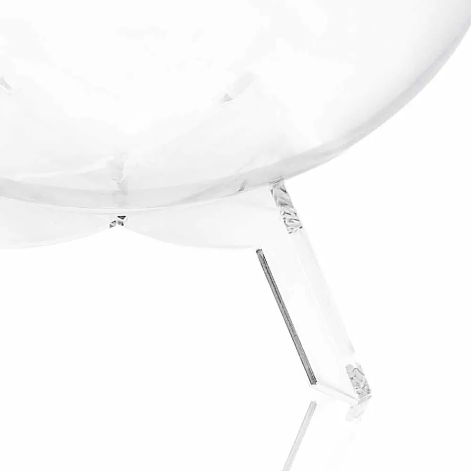 Mesa de centro / contenedor Biffy verde redondo, diseño moderno hecho en Italia viadurini