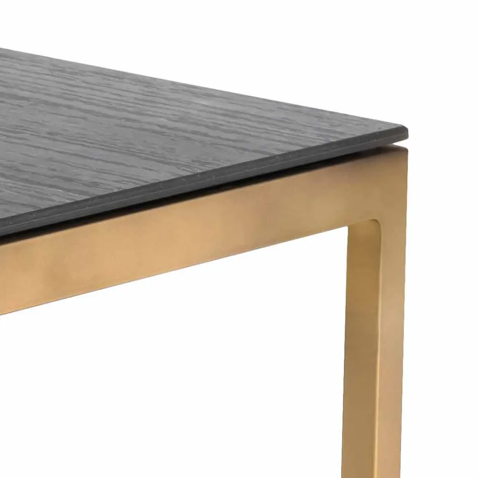 Mesa auxiliar de exterior de diseño cuadrado 2 dimensiones 3 acabados - Julie viadurini