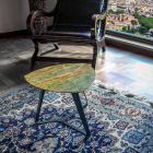 Mesa de centro artesanal con tapa de mármol de lujo Made in Italy - Royal viadurini