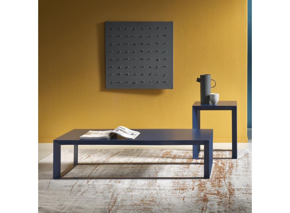 Mesa de centro de acero coloreado de diseño de lujo - Josyane viadurini