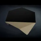 Mesa de centro en dos tonos de diseño de metal láser café cortado Ruche viadurini