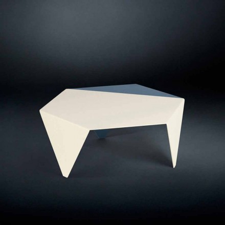 Mesa de centro en dos tonos de diseño de metal láser café cortado Ruche viadurini