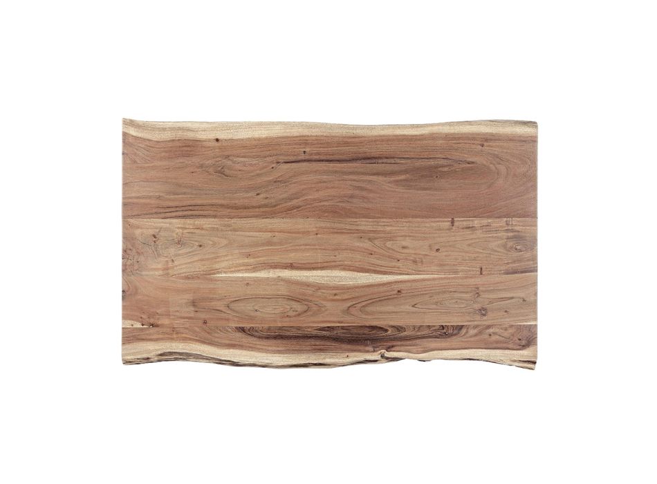Mesa de centro hecha a mano en madera y acero Homemotion - Tancredi viadurini