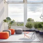 Mesa de centro de metal coloreado de alta calidad Made in Italy - Olesya viadurini