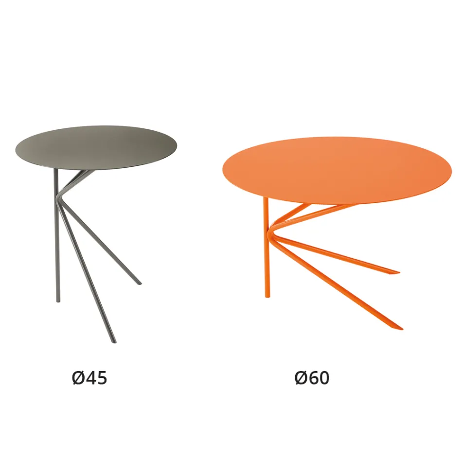 Mesa de centro de metal coloreado de alta calidad Made in Italy - Olesya viadurini