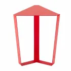 Mesa de centro en metal coloreado de diseño italiano moderno - Yasmine viadurini