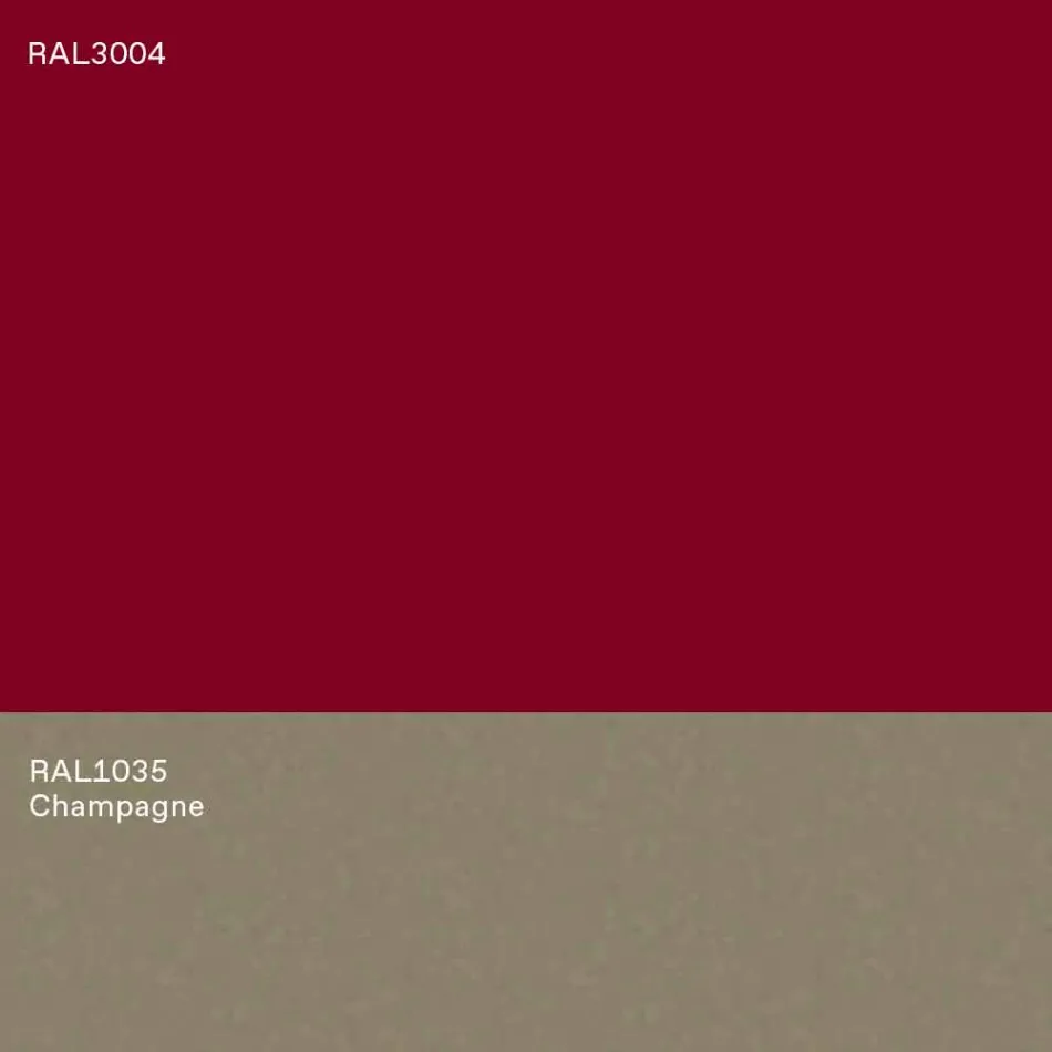 Mesa baja moderna de diseño azul o burdeos con anillo - Lok viadurini