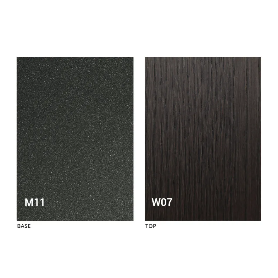 Mesa de centro moderna transformadora en madera y metal Made in Italy - Fabio viadurini