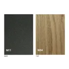 Mesa de centro moderna transformadora en madera y metal Made in Italy - Fabio viadurini