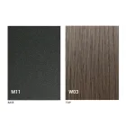 Mesa de centro moderna transformadora en madera y metal Made in Italy - Fabio viadurini