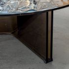 Mesa de Centro Redonda de Cristal para Salón Diseño 3 Tamaños - Imolao viadurini