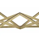 Mesa de centro rectangular de diseño moderno en hierro y vidrio - Maggie viadurini