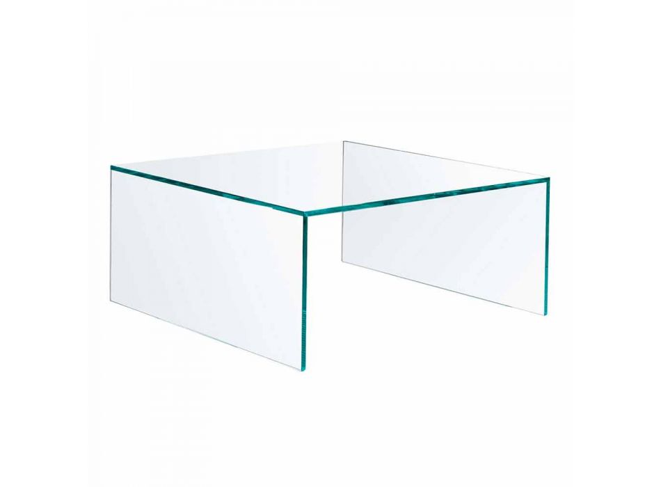 Mesita rectangular de vidrio extraligero Made in Italy - Nodino viadurini
