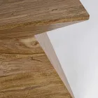 Mesa de centro piramidal de madera de sheesham de Homemotion - Torrice viadurini