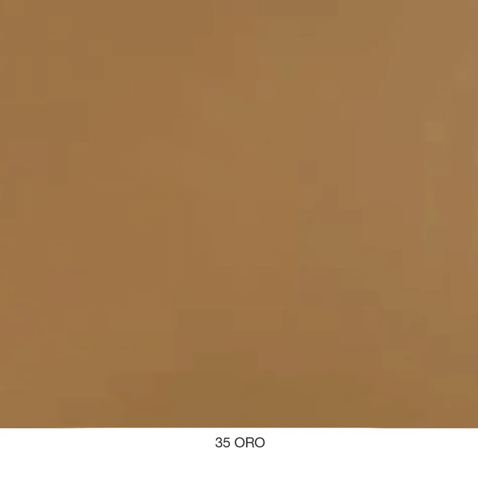 Mesa de centro redonda en metal y vidrio con efecto mármol de lujo - Magali viadurini