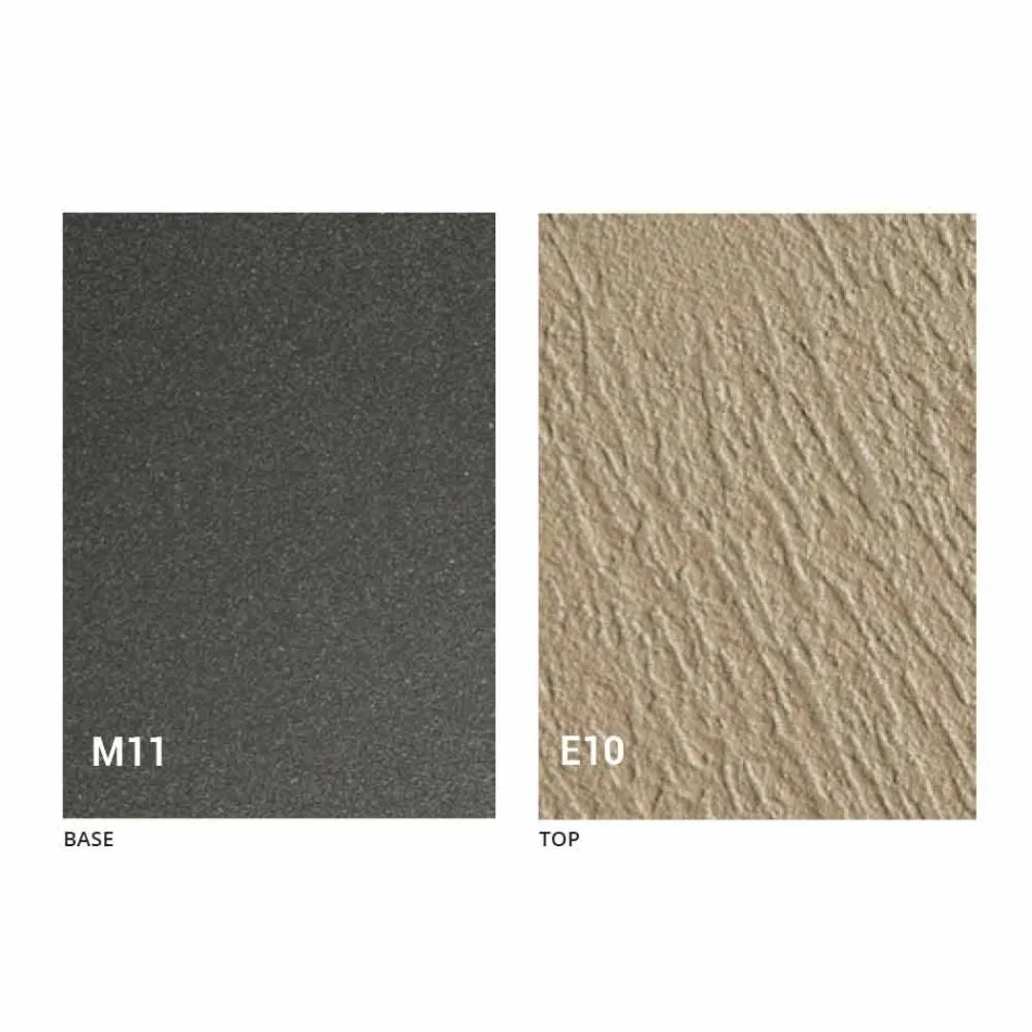 Mesa de centro transformable con tapa efecto mortero Made in Italy - Romántica viadurini