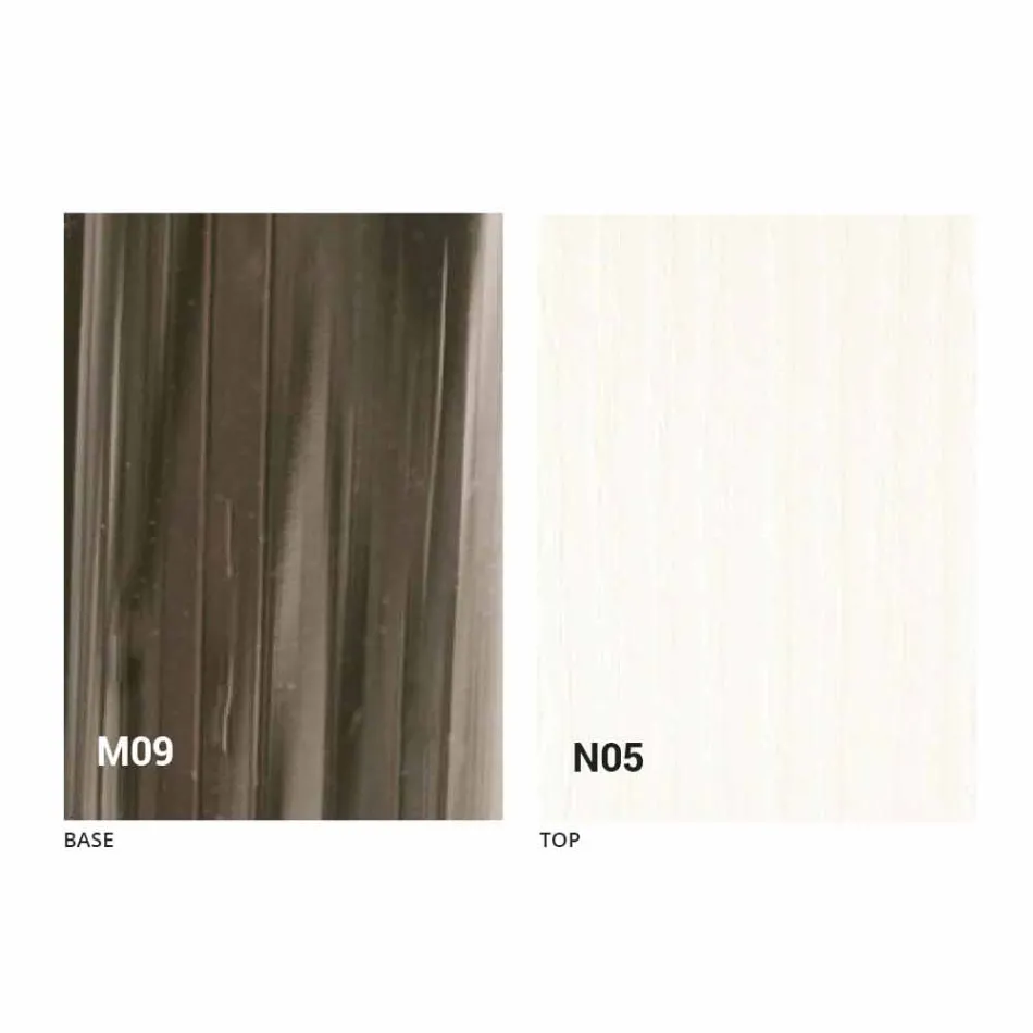 Mesa de centro moderna transformable en madera y metal Made in Italy - Gabri viadurini