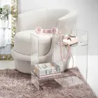 Mesa de sofá en plexiglás transparente o ahumado Made in Italy - Janne viadurini