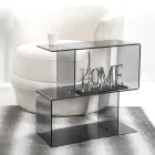 Mesa de sofá en plexiglás transparente o ahumado Made in Italy - Janne viadurini
